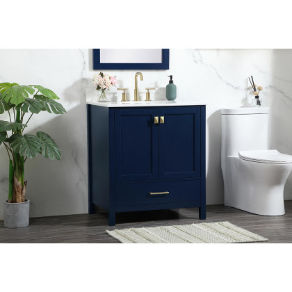 Elegant Bathroom Vanity - Blue (VF18830BL-BS)