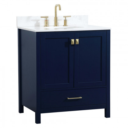 Elegant Bathroom Vanity - Blue (VF18830BL-BS)