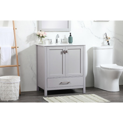 Elegant Bathroom Vanity - Gray (VF18830GR)