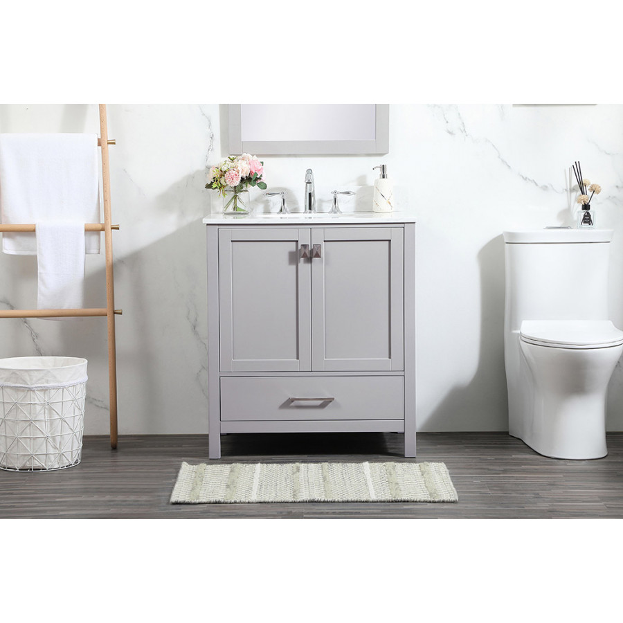 Elegant Bathroom Vanity - Gray (VF18830GR-BS)