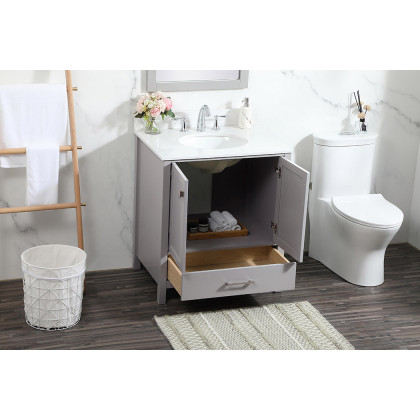 Elegant Bathroom Vanity - Gray (VF18830GR-BS)