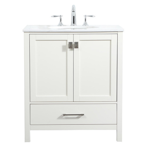Elegant Bathroom Vanity - White (VF18830WH)