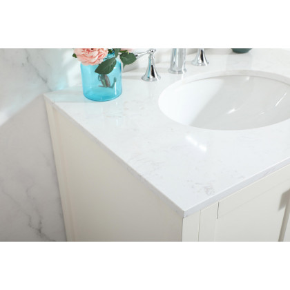 Elegant Bathroom Vanity - White (VF18830WH)