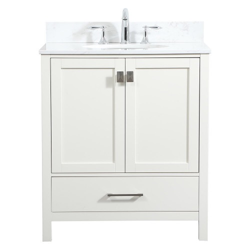 Elegant Bathroom Vanity - White (VF18830WH-BS)