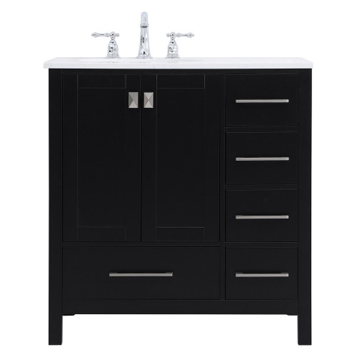 Elegant Bathroom Vanity - Black (VF18832BK)