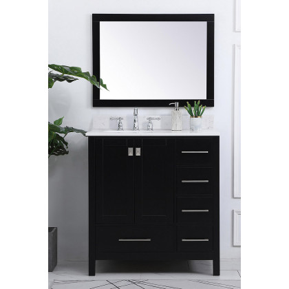 Elegant Bathroom Vanity - Black (VF18832BK-BS)