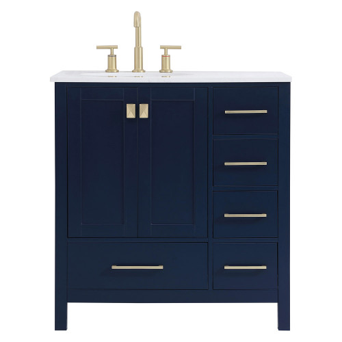 Elegant Bathroom Vanity - Blue (VF18832BL)