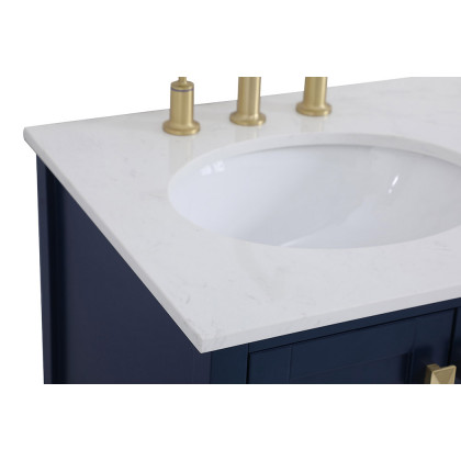 Elegant Bathroom Vanity - Blue (VF18832BL)