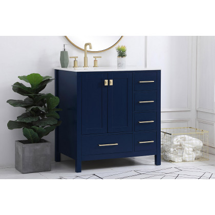 Elegant Bathroom Vanity - Blue (VF18832BL)