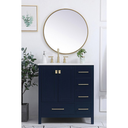 Elegant Bathroom Vanity - Blue (VF18832BL)