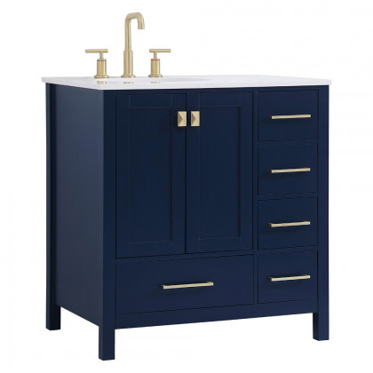 Elegant Bathroom Vanity - Blue (VF18832BL)
