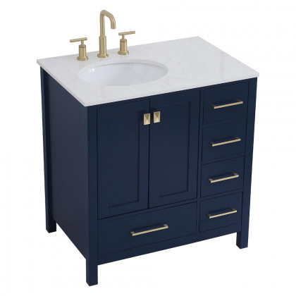 Elegant Bathroom Vanity - Blue (VF18832BL)