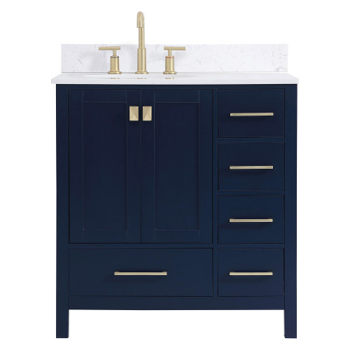 Elegant Bathroom Vanity - Blue (VF18832BL-BS)
