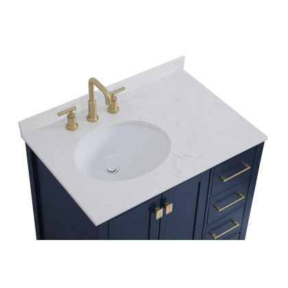 Elegant Bathroom Vanity - Blue (VF18832BL-BS)