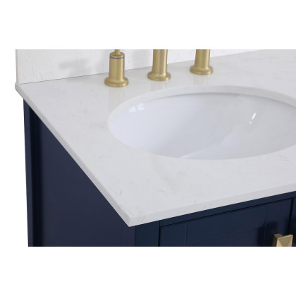 Elegant Bathroom Vanity - Blue (VF18832BL-BS)