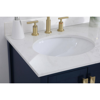 Elegant Bathroom Vanity - Blue (VF18832BL-BS)