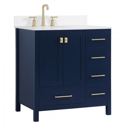 Elegant Bathroom Vanity - Blue (VF18832BL-BS)