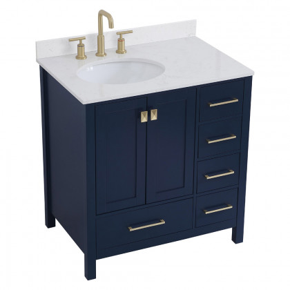 Elegant Bathroom Vanity - Blue (VF18832BL-BS)
