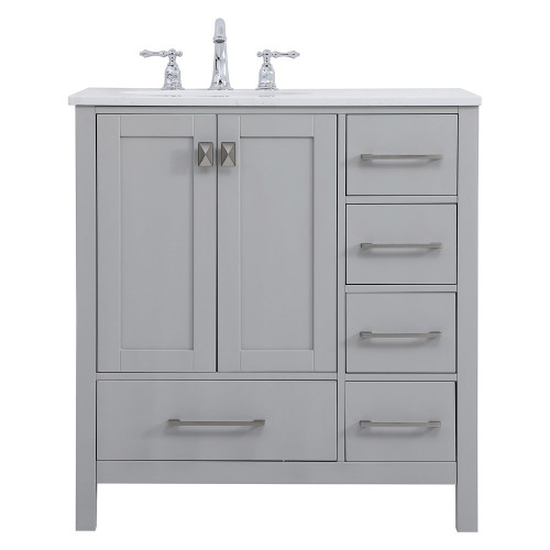 Elegant Bathroom Vanity - Gray (VF18832GR)