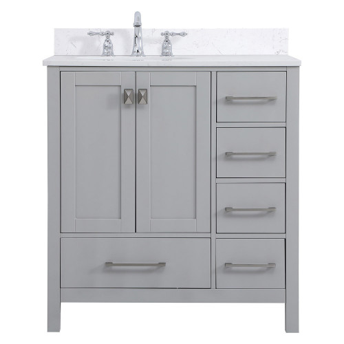 Elegant Bathroom Vanity - Gray (VF18832GR-BS)