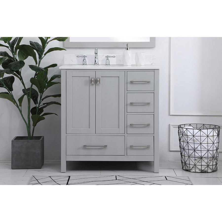 Elegant Bathroom Vanity - Gray (VF18832GR-BS)