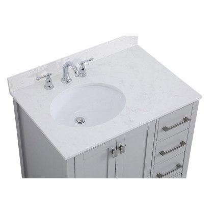 Elegant Bathroom Vanity - Gray (VF18832GR-BS)