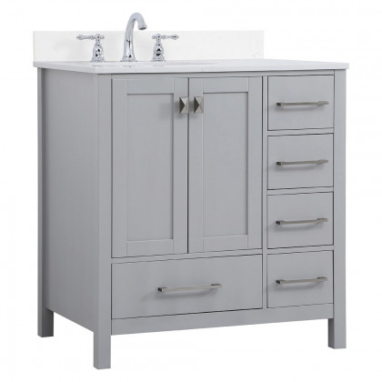 Elegant Bathroom Vanity - Gray (VF18832GR-BS)