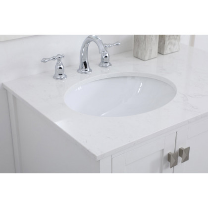 Elegant Bathroom Vanity - White (VF18832WH)