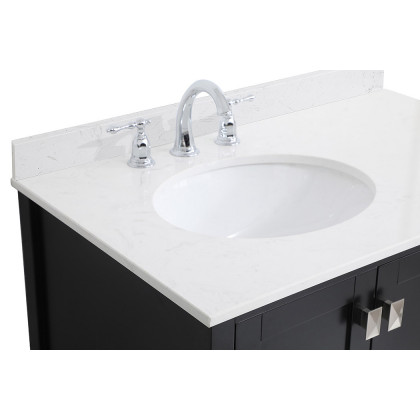Elegant Bathroom Vanity - Black (VF18836BK-BS)