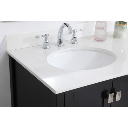 Elegant Bathroom Vanity - Black (VF18836BK-BS)
