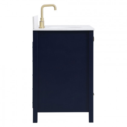 Elegant Bathroom Vanity - Blue (VF18836BL-BS)