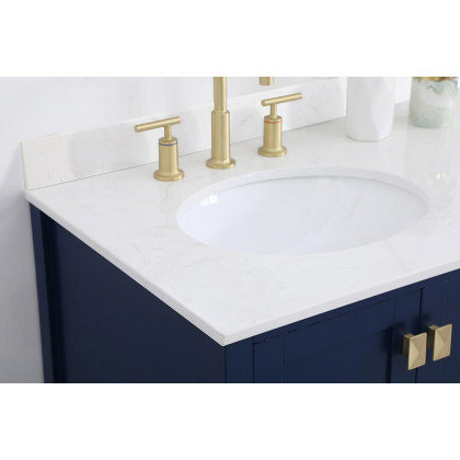 Elegant Bathroom Vanity - Blue (VF18836BL-BS)