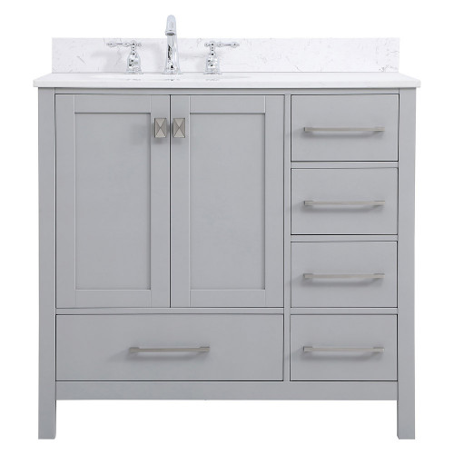 Elegant Bathroom Vanity - Gray (VF18836GR-BS)