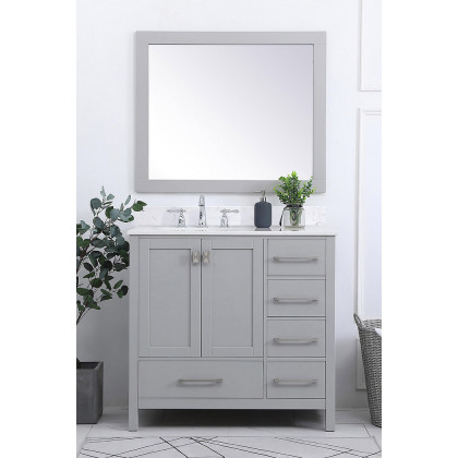 Elegant Bathroom Vanity - Gray (VF18836GR-BS)