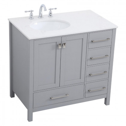 Elegant Bathroom Vanity - Gray (VF18836GR-BS)