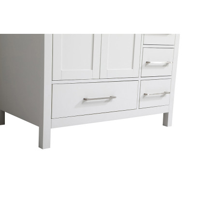 Elegant Bathroom Vanity - White (VF18836WH-BS)