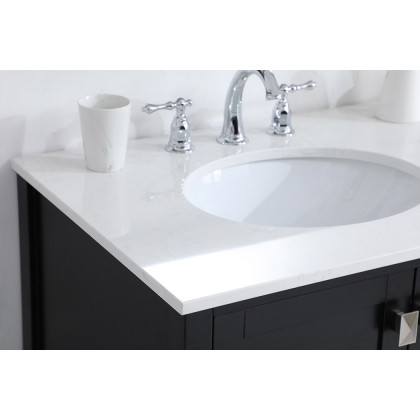 Elegant Bathroom Vanity - Black (VF18842BK)