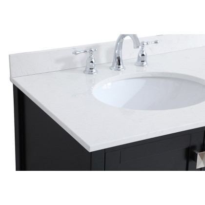 Elegant Bathroom Vanity - Black (VF18842BK-BS)