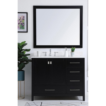 Elegant Bathroom Vanity - Black (VF18842BK-BS)