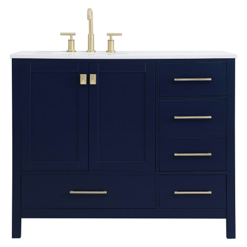 Elegant Bathroom Vanity - Blue (VF18842BL)