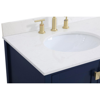 Elegant Bathroom Vanity - Blue (VF18842BL-BS)