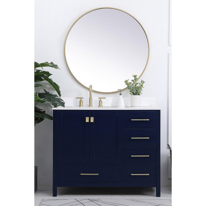 Elegant Bathroom Vanity - Blue (VF18842BL-BS)