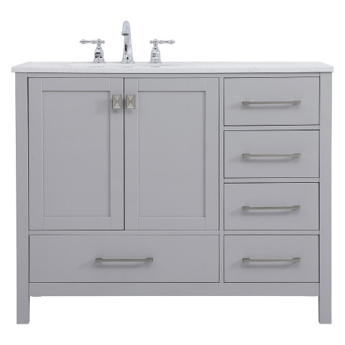 Elegant Bathroom Vanity - Gray (VF18842GR)