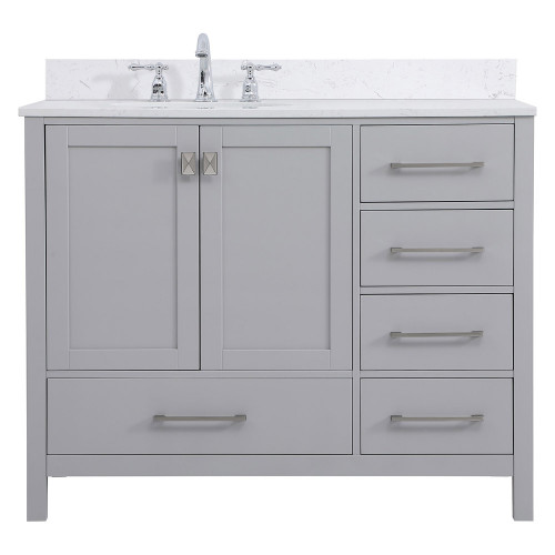 Elegant Bathroom Vanity - Gray (VF18842GR-BS)