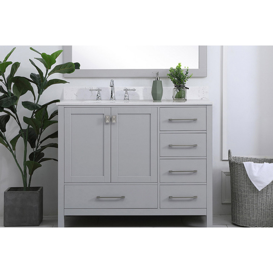 Elegant Bathroom Vanity - Gray (VF18842GR-BS)