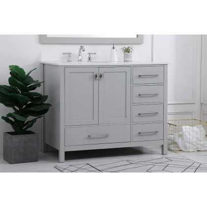 Elegant Bathroom Vanity - Gray (VF18842GR-BS)