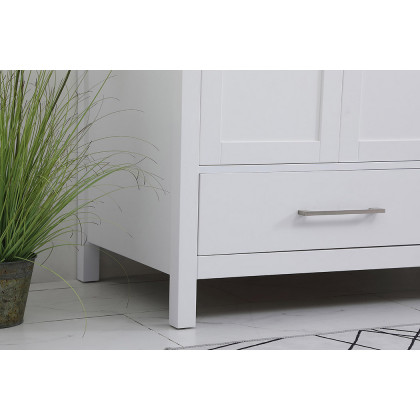 Elegant Bathroom Vanity - White (VF18842WH)