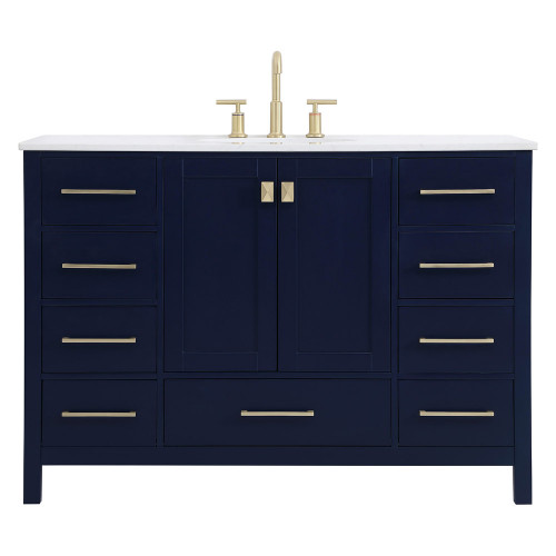 Elegant Bathroom Vanity - Blue (VF18848BL)
