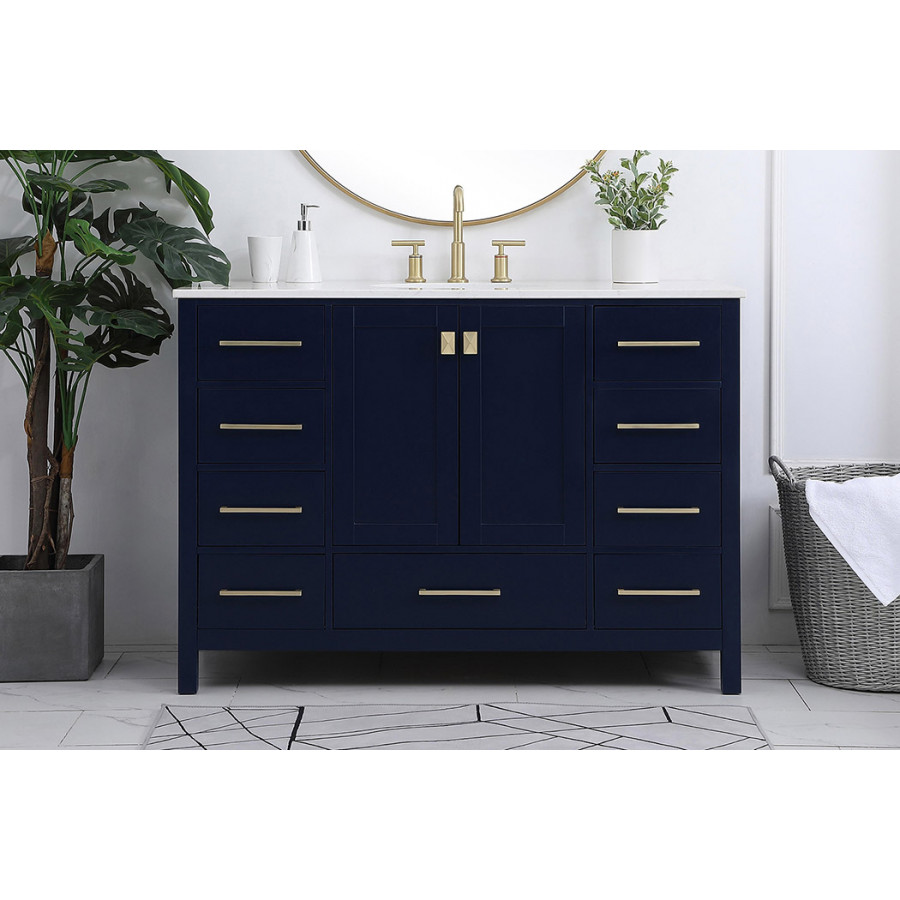 Elegant Bathroom Vanity - Blue (VF18848BL)