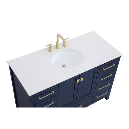 Elegant Bathroom Vanity - Blue (VF18848BL)